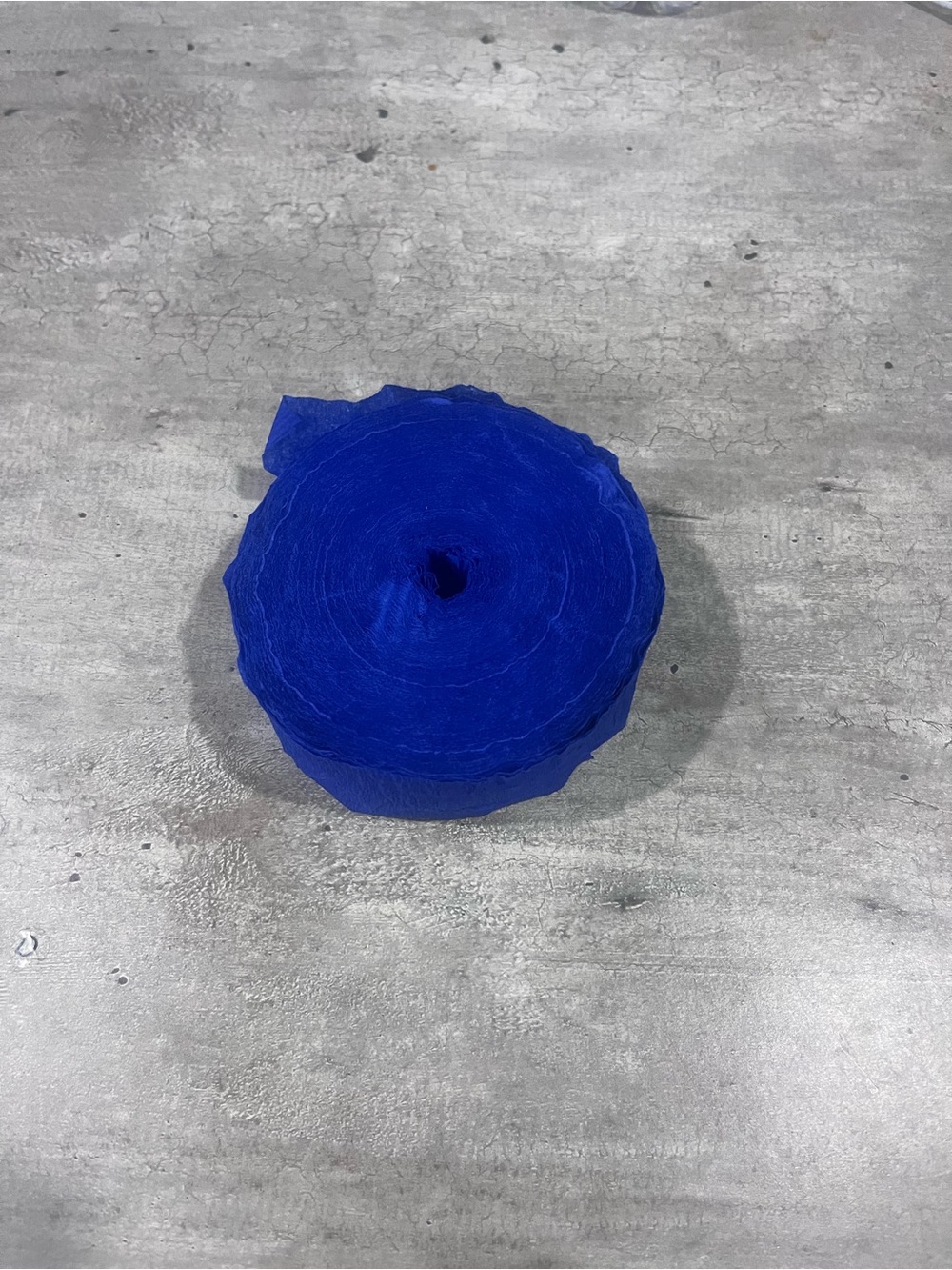 Royal Blue Crepe Paper Streamer Roll